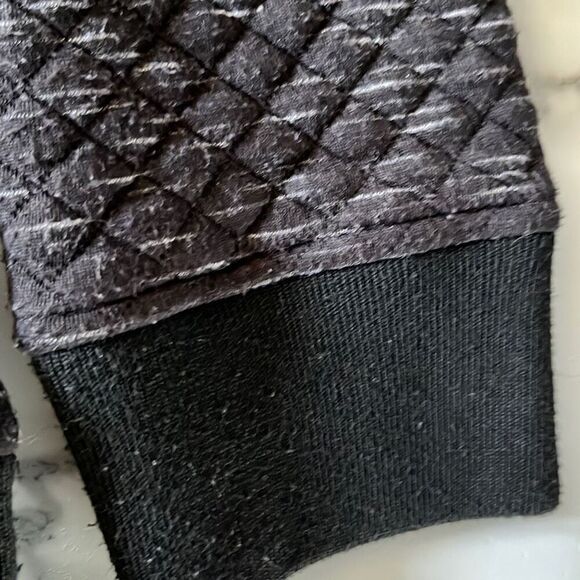 Entro Corbet Style Quilted 1/4 Button Down Pullover Sweatshirt Sz. L - Picture 7 of 8